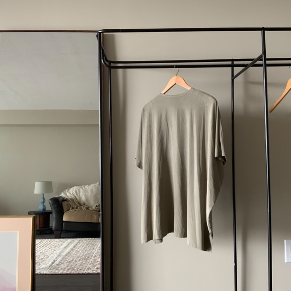 Green Velvet Poncho - Picture 2 of 3